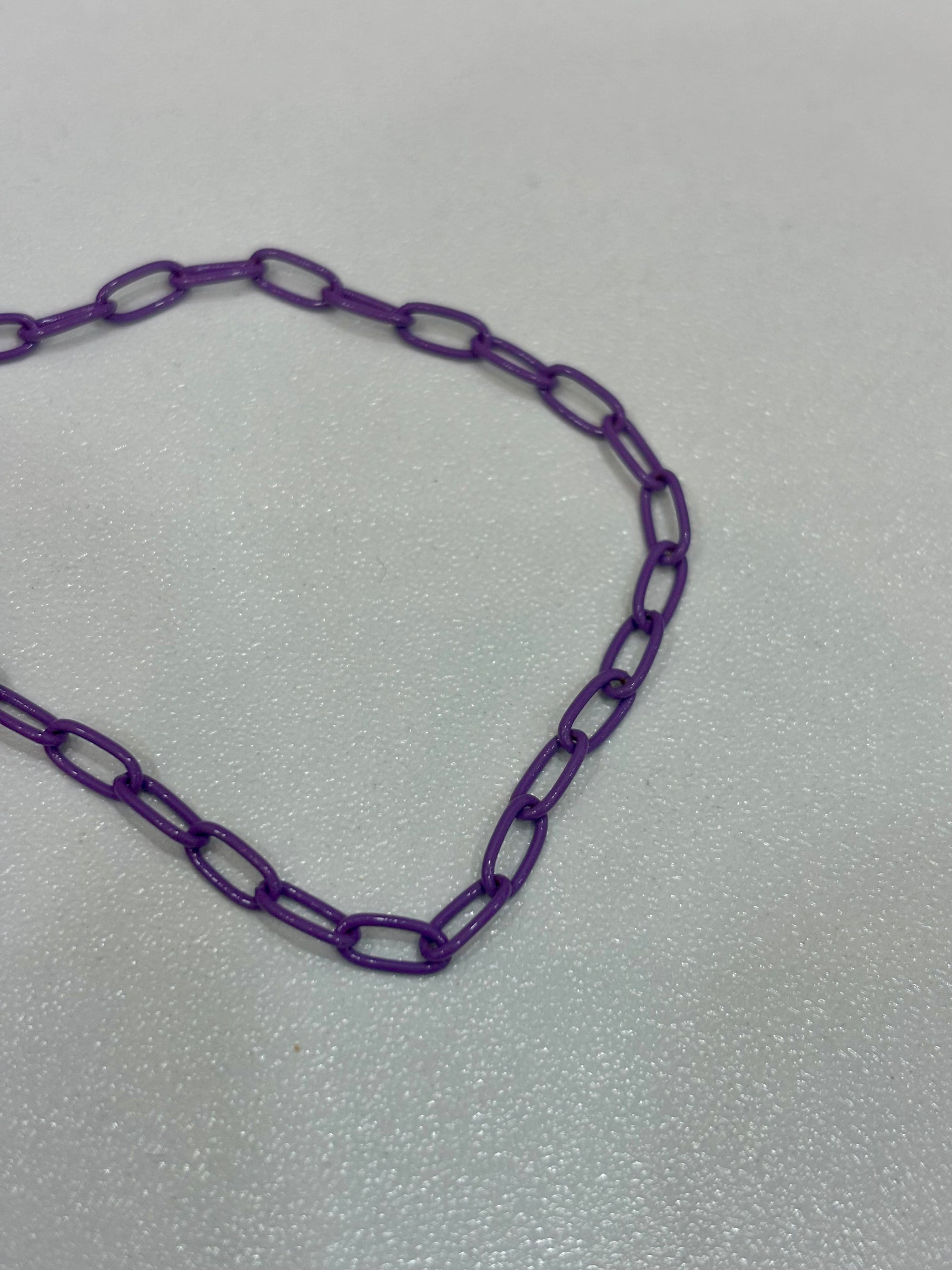 Purple Small Paperclip Bracelet