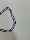 Purple Paperclip Bracelet