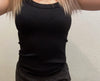 Black Ribbed Tank