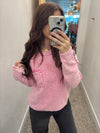 Pink Wave Sweater