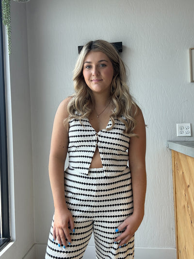 Scalloped Knit Set