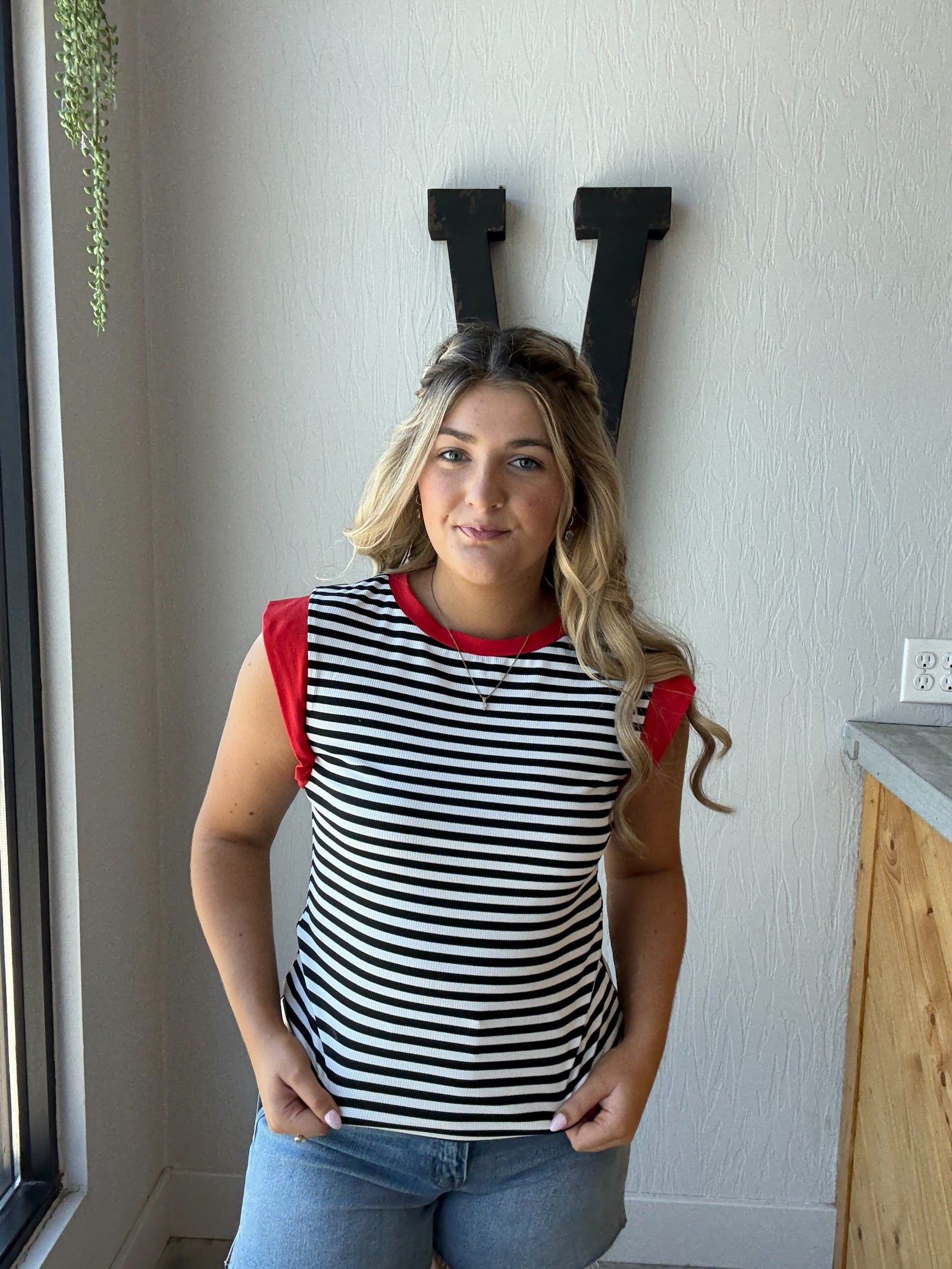 Striped Colorblock Tank