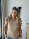 Ruffled Square Neck Top