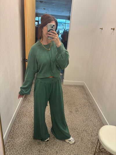 Green Oversized Sweatpants