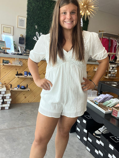 White Romper