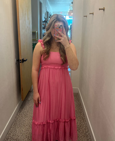 Pink Ruffled Dress