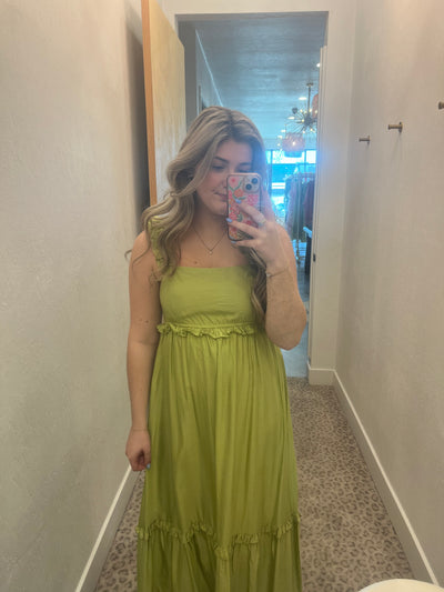 Green Ruffled Dress