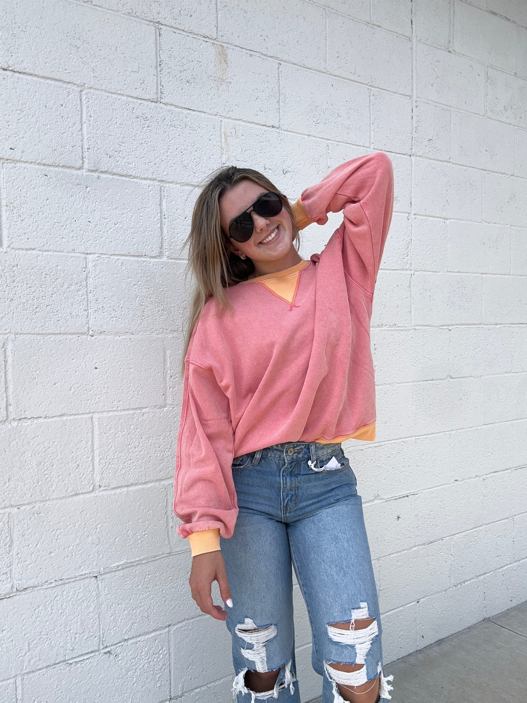 Coral Sweatshirt