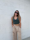 Taupe Cargo Sweatpants