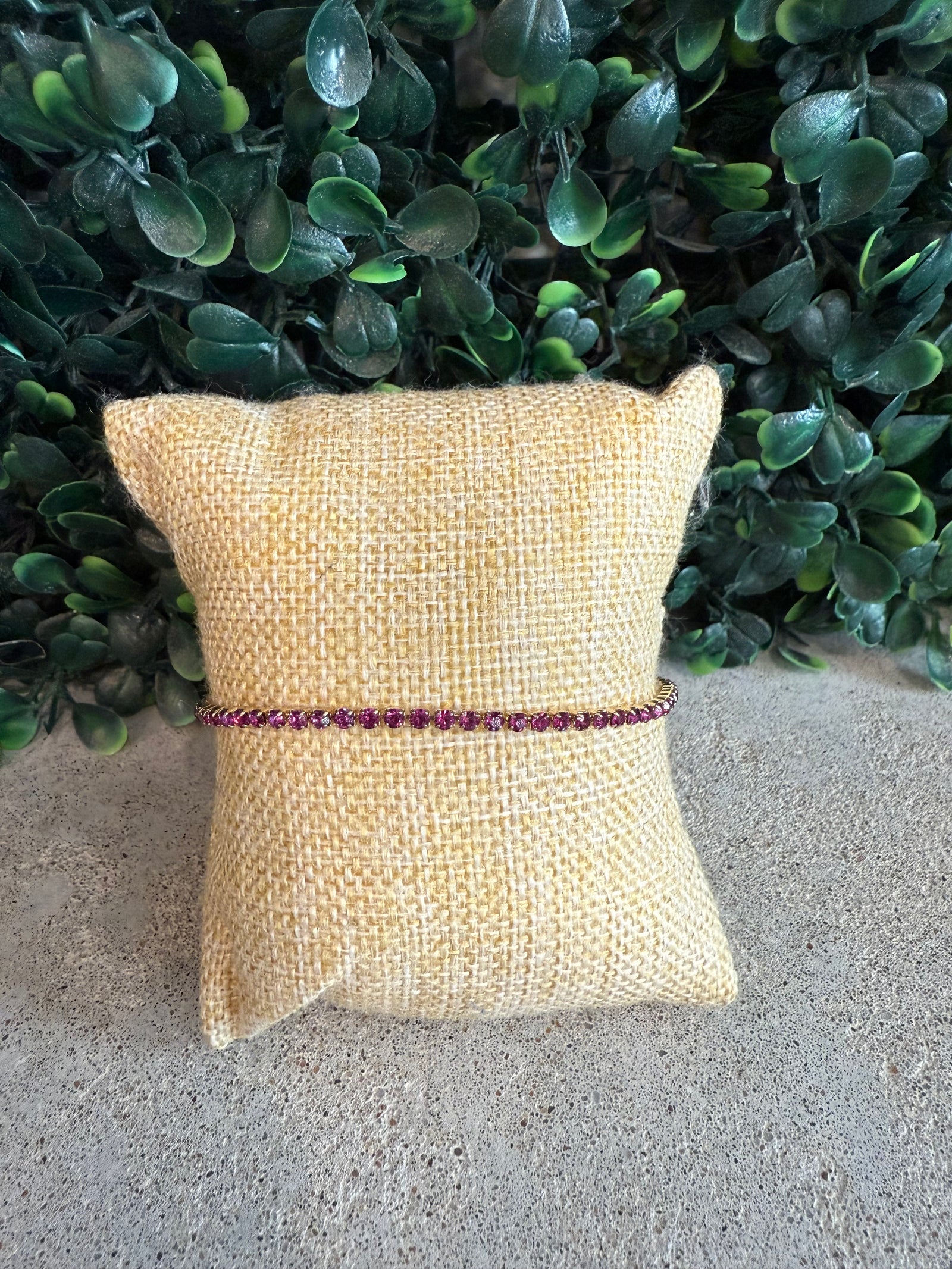 Pink Tennis Bracelet