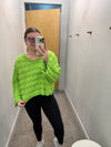 Neon Lime Knit Sweater