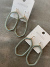 Sage Green Studded Earrings