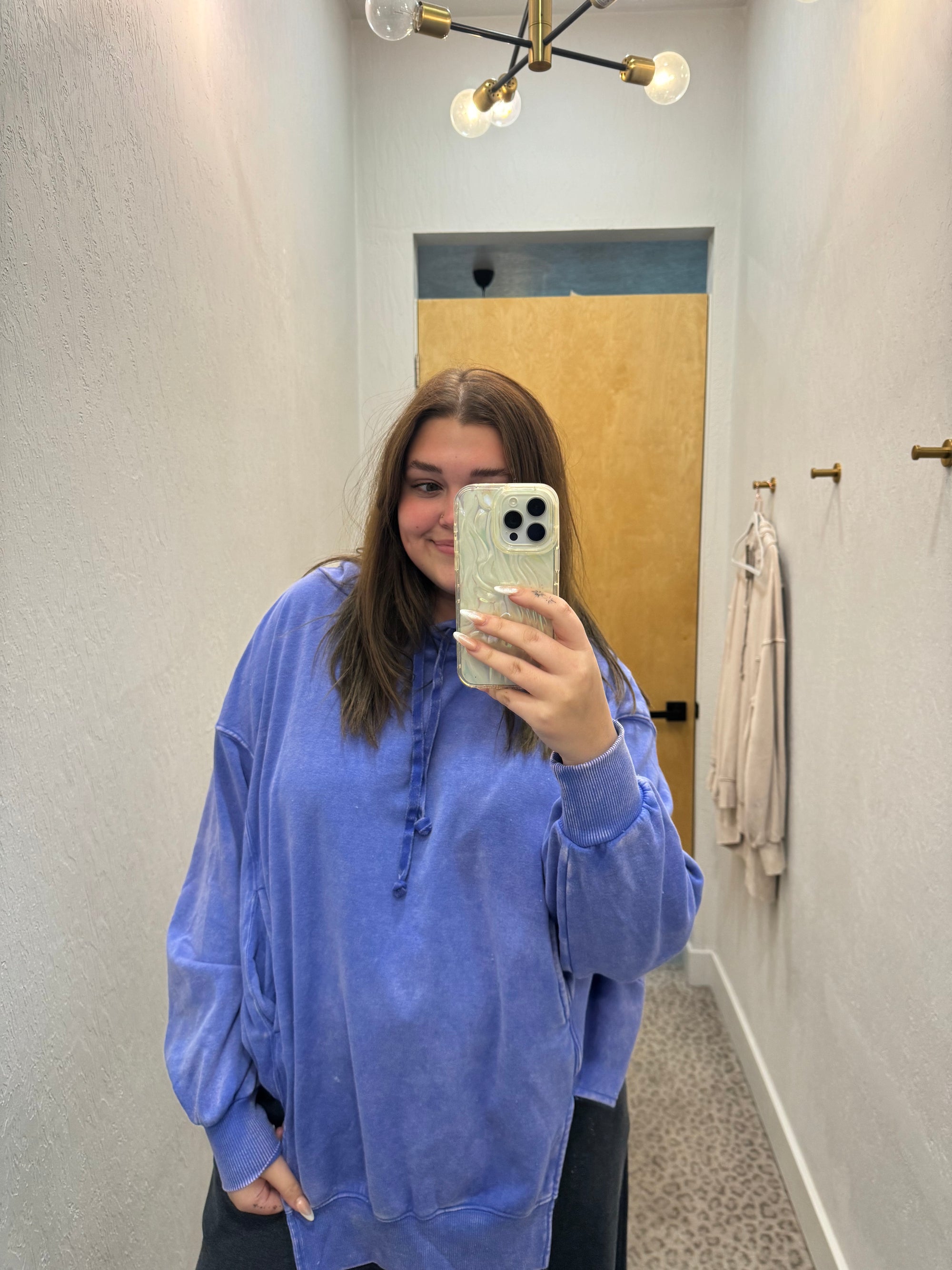 Purple Oversized Hoodie