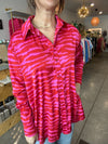 Red & Pink Printed Long Sleeve