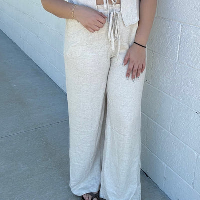 Linen Wide Leg Pants