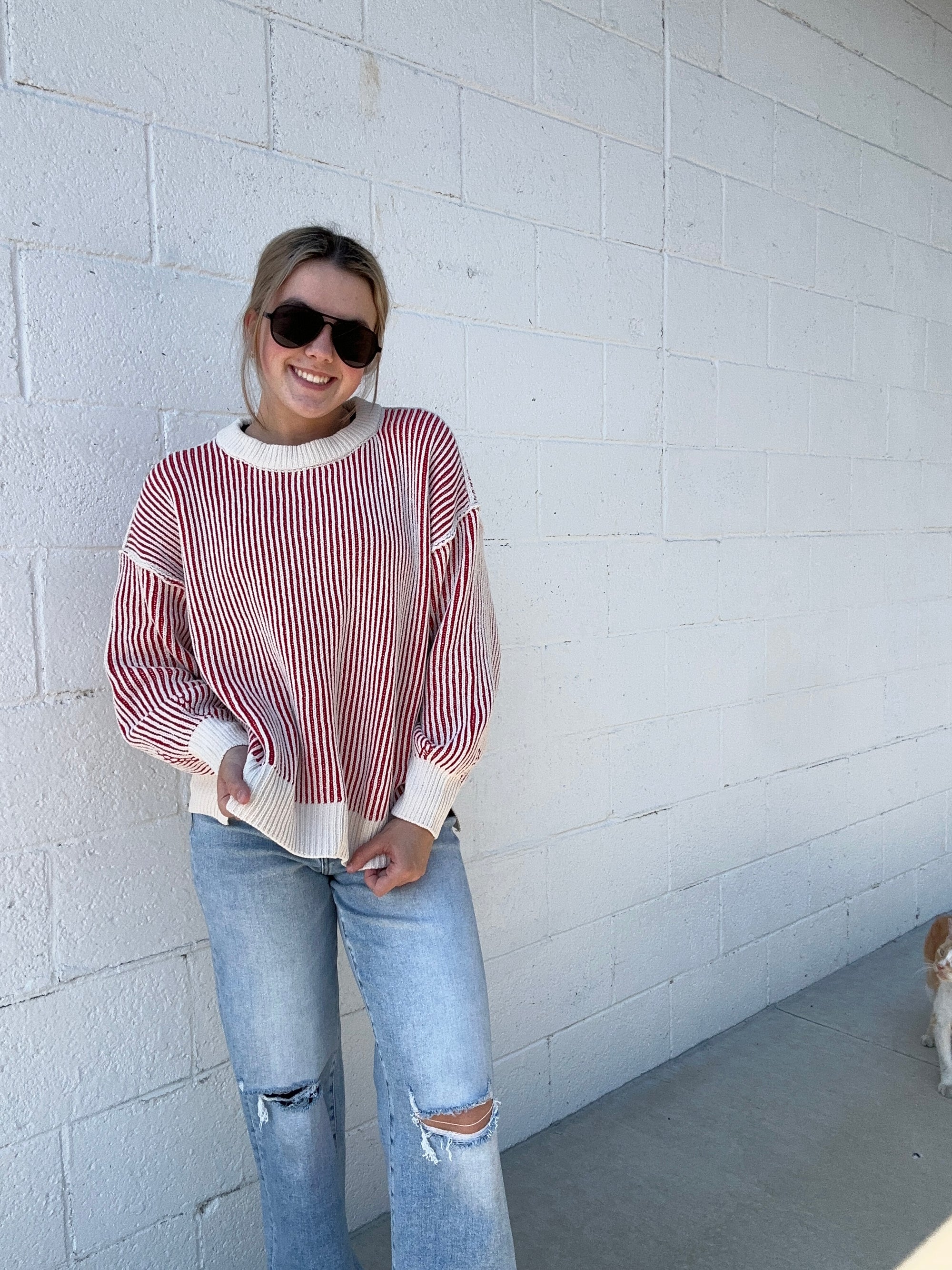 Vertical Striped Sweater