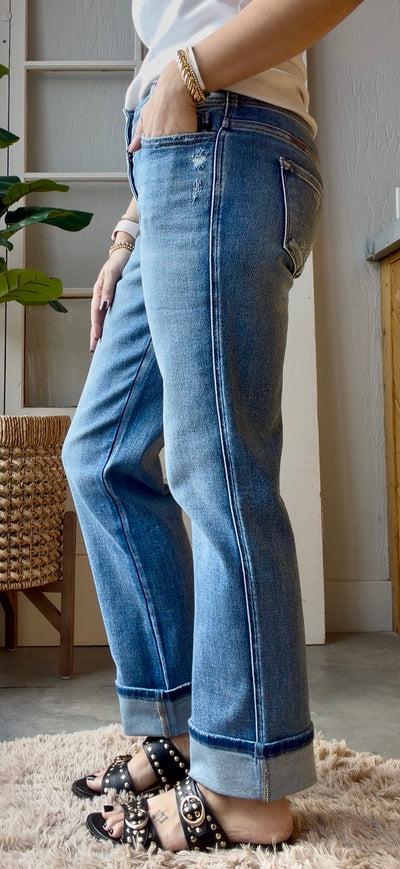 Everyday Cuffed Straight Jeans