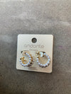 Pearl and Gold Cuff Earrings